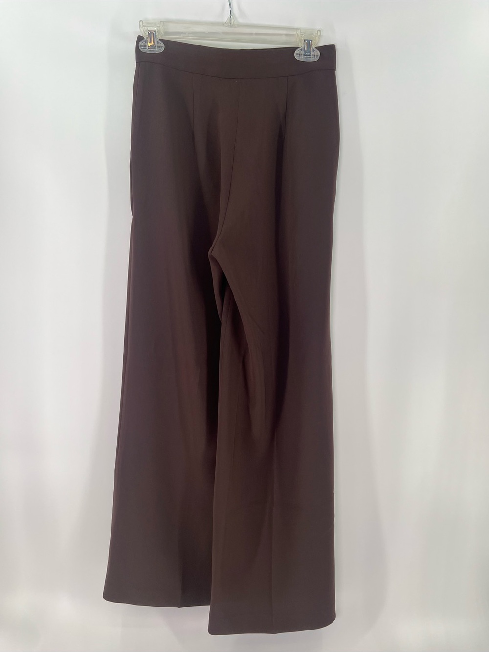 Babaton Aritzia Brown Leeway Pant Sway Crepe Wide Leg Ponte Trouser Pants 4 Four - Picture 6 of 12